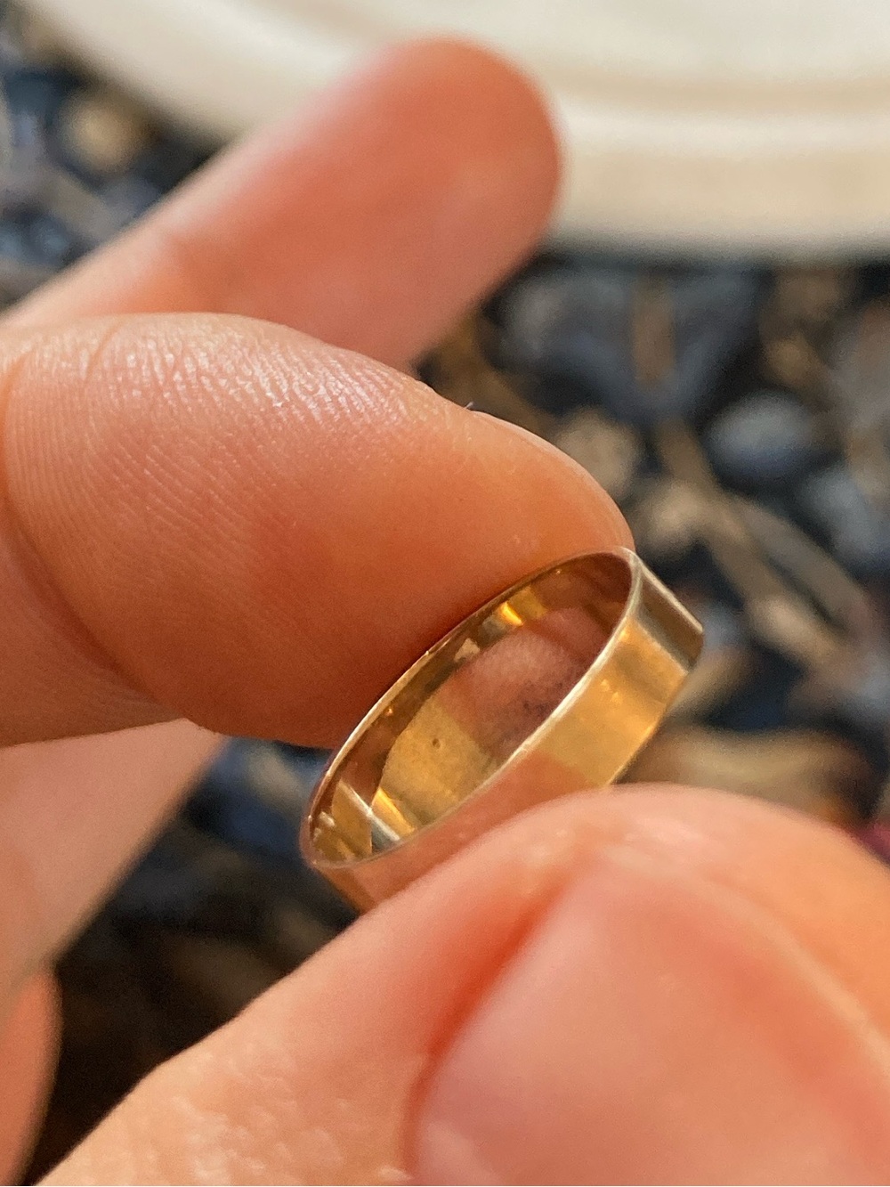 Antique Victorian Starburst Diamond Wide Band Ring, Tiny Size - Picture 8 of 17
